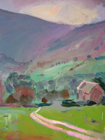 Painting titled Autumn Mist by Clare Whitehead
