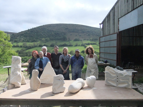 Sculpture group at Broadley Farm